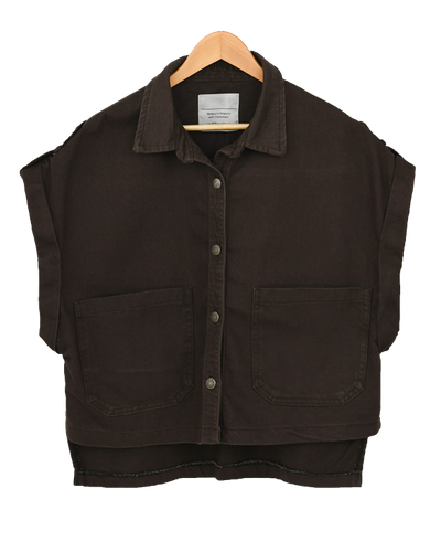 وست جین قهوه ای