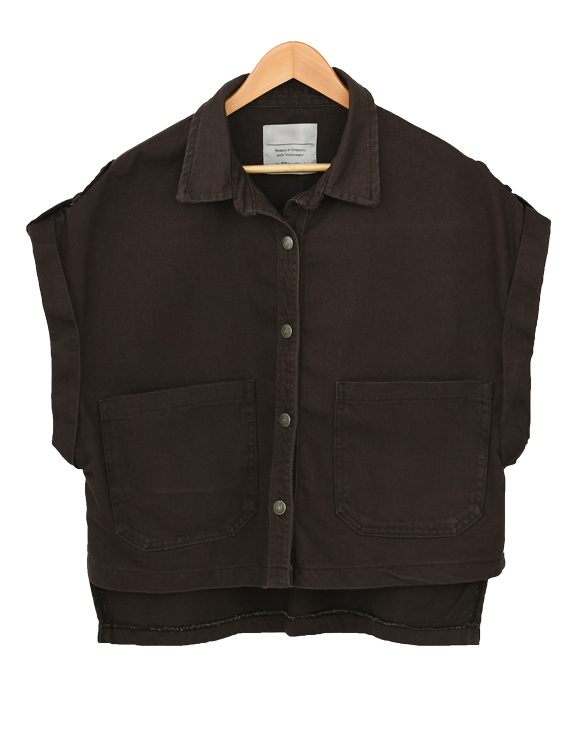 وست جین قهوه ای