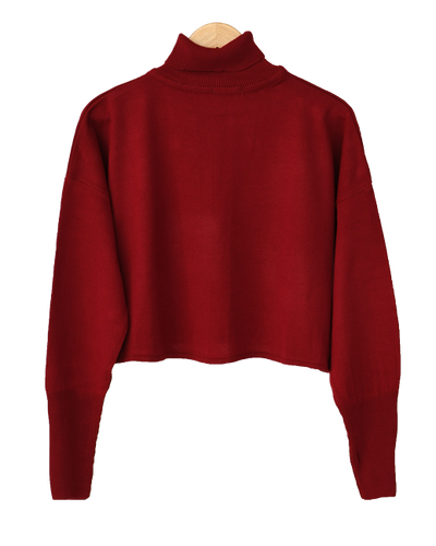 بافت یقه اسکی مدل کراپ