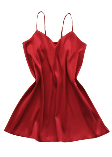 پیراهن ساتن ساده