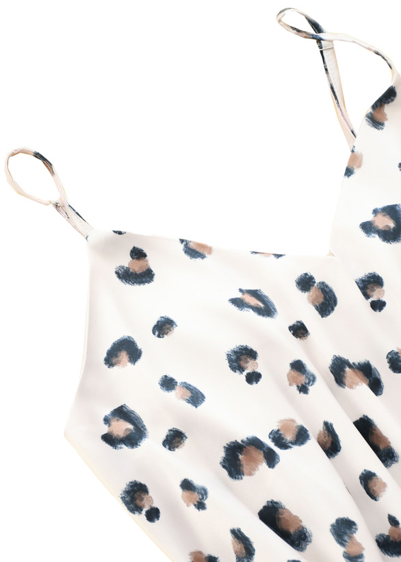 پیراهن ساتن طرح دار