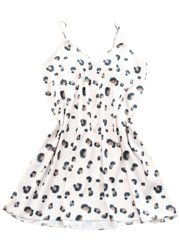 پیراهن ساتن طرح دار