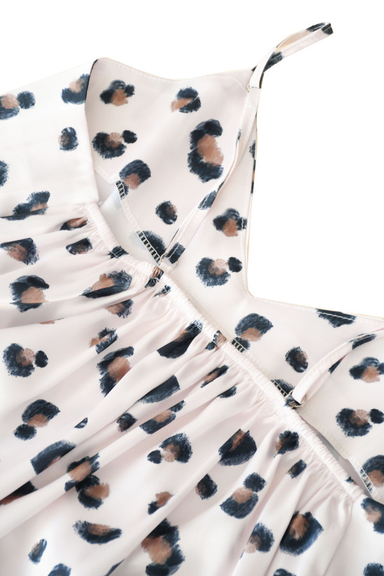 پیراهن ساتن طرح دار